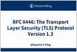 RFC 8446 The Transport Layer Security TLS Protocol Version 1.